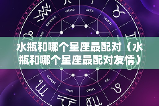 水瓶和哪个星座最配对（水瓶和哪个星座最配对友情）