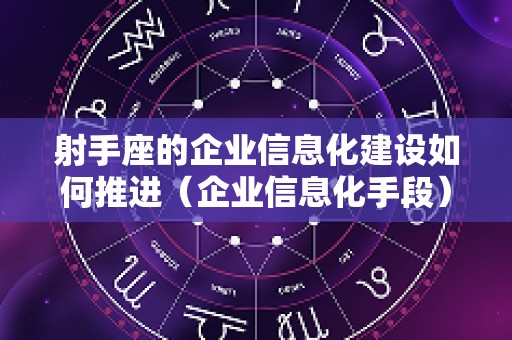 射手座的企业信息化建设如何推进（企业信息化手段）