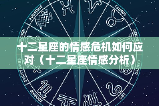 十二星座的情感危机如何应对（十二星座情感分析）