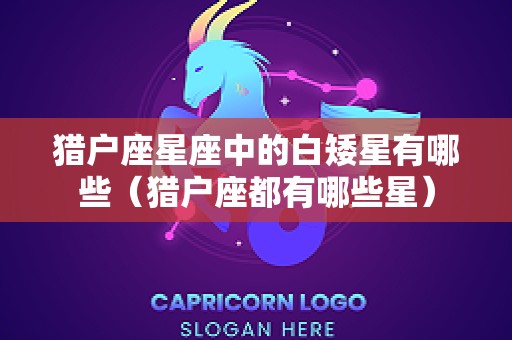猎户座星座中的白矮星有哪些（猎户座都有哪些星）