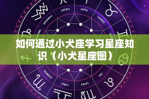 如何通过小犬座学习星座知识（小犬星座图）
