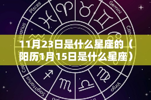 11月23日是什么星座的（阳历1月15日是什么星座）