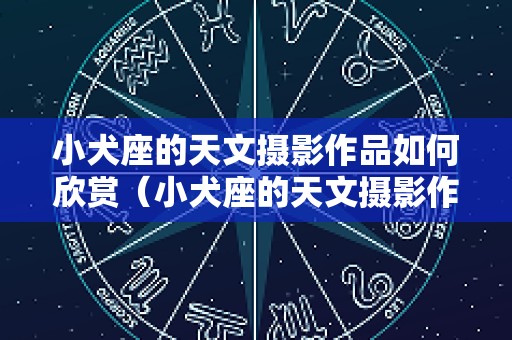 小犬座的天文摄影作品如何欣赏（小犬座的天文摄影作品如何欣赏呢）