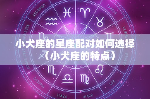 小犬座的星座配对如何选择（小犬座的特点）
