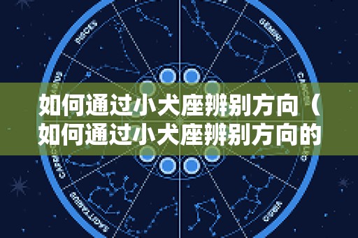 如何通过小犬座辨别方向（如何通过小犬座辨别方向的方法）