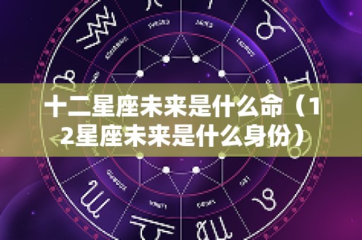 十二星座未来是什么命（12星座未来是什么身份）