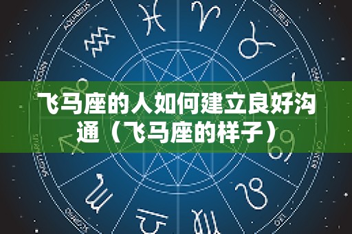 飞马座的人如何建立良好沟通（飞马座的样子）