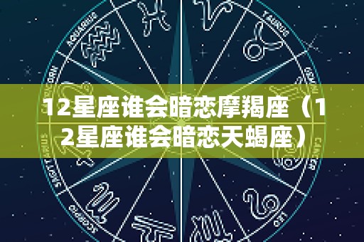 12星座谁会暗恋摩羯座（12星座谁会暗恋天蝎座）