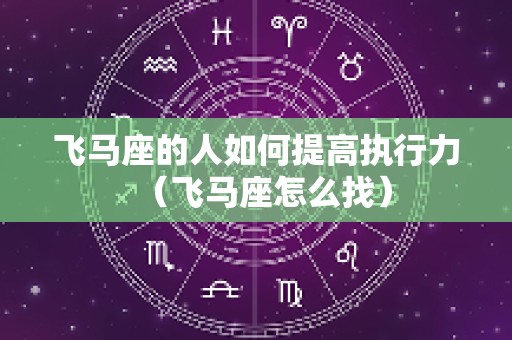 飞马座的人如何提高执行力（飞马座怎么找）