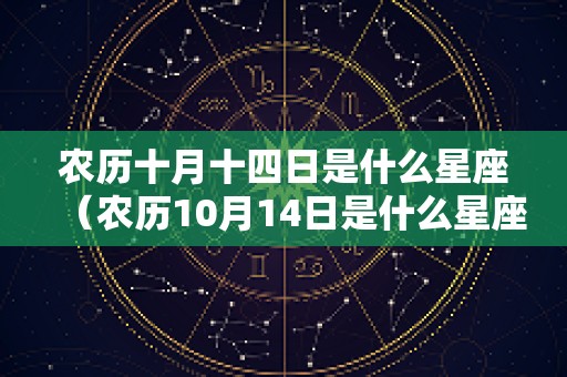 农历十月十四日是什么星座（农历10月14日是什么星座的人）