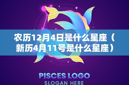 农历12月4日是什么星座（新历4月11号是什么星座）