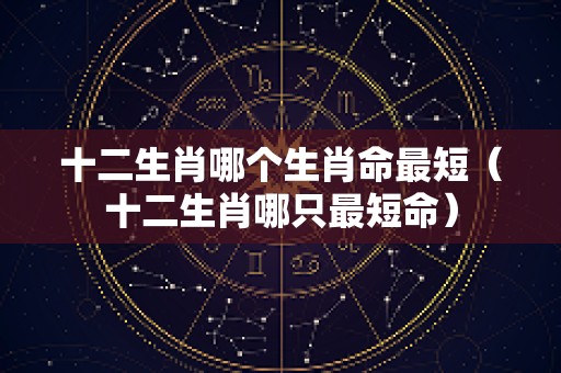 十二生肖哪个生肖命最短（十二生肖哪只最短命）