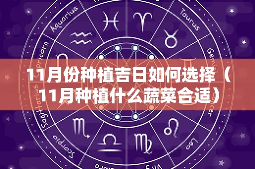 11月份种植吉日如何选择（11月种植什么蔬菜合适）