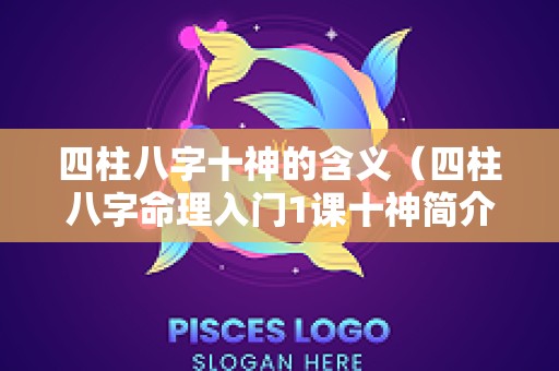 四柱八字十神的含义（四柱八字命理入门1课十神简介）