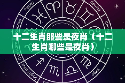 十二生肖那些是夜肖（十二生肖哪些是夜肖）