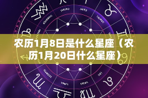 农历1月8日是什么星座（农历1月20日什么星座）