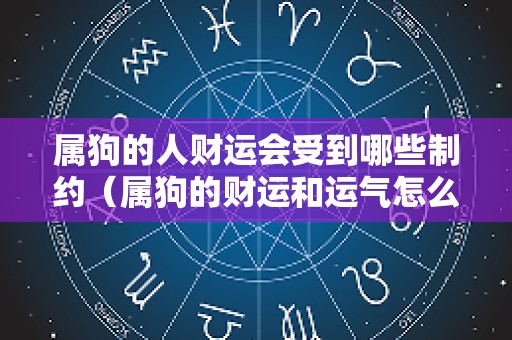 属狗的人财运会受到哪些制约（属狗的财运和运气怎么样）