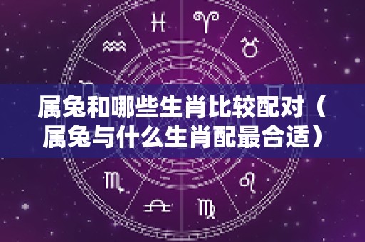 属兔和哪些生肖比较配对（属兔与什么生肖配最合适）
